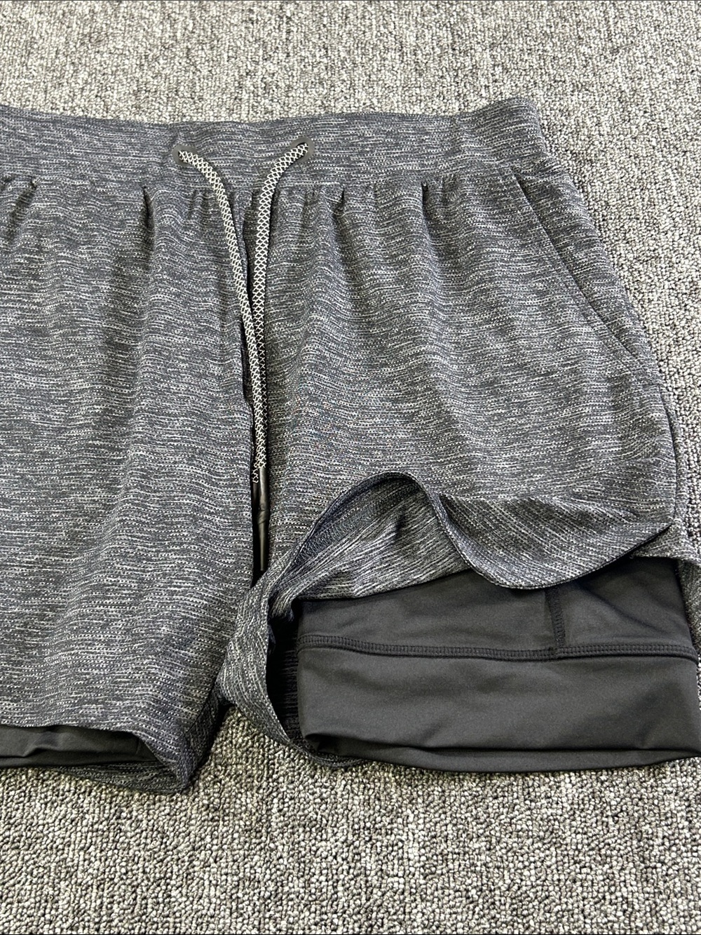 Three Nails Pro-Tech 2.0 Liner Shorts Mens Medium Gray 5” Training Running - Picture 7 of 10